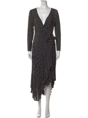 Zimmermann Polka Dot Wrap Dress Black White medium 6-8